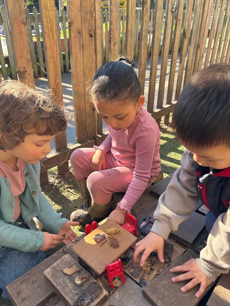 Reception children playing